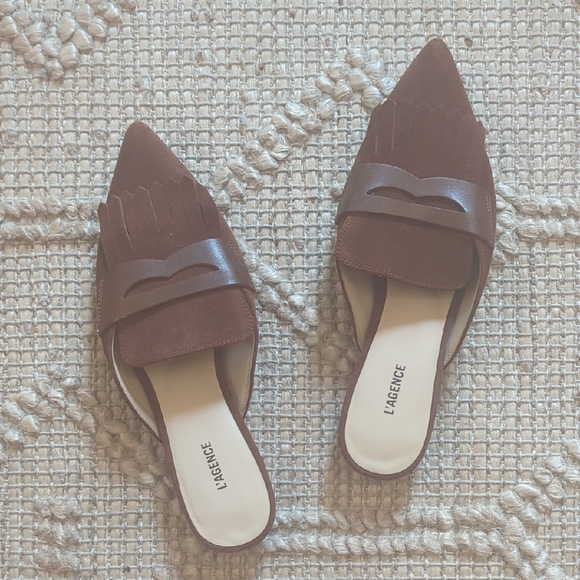 L'AGENCE Shoes - NWOB L'Agence Shoes - Brown Mules - Size 6